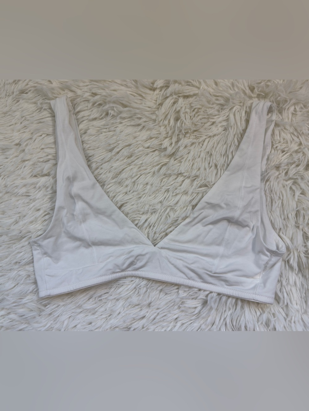 Mate The Label | Tencel Comfort Wireless Triangle Bra | White | S
